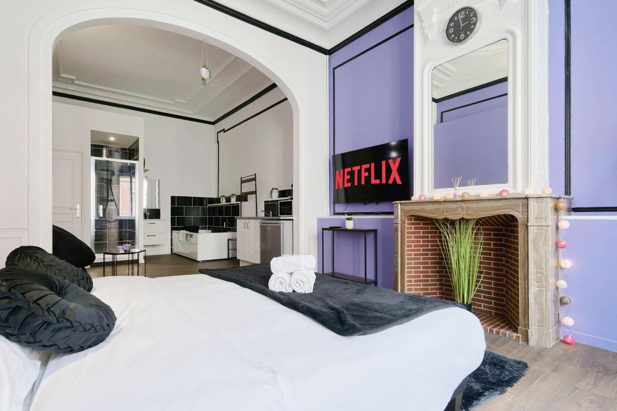 Апартаменти Ng Prestige - Lille L Roubaix Trichon - Balneo - Netflix - Wifi Екстер'єр фото