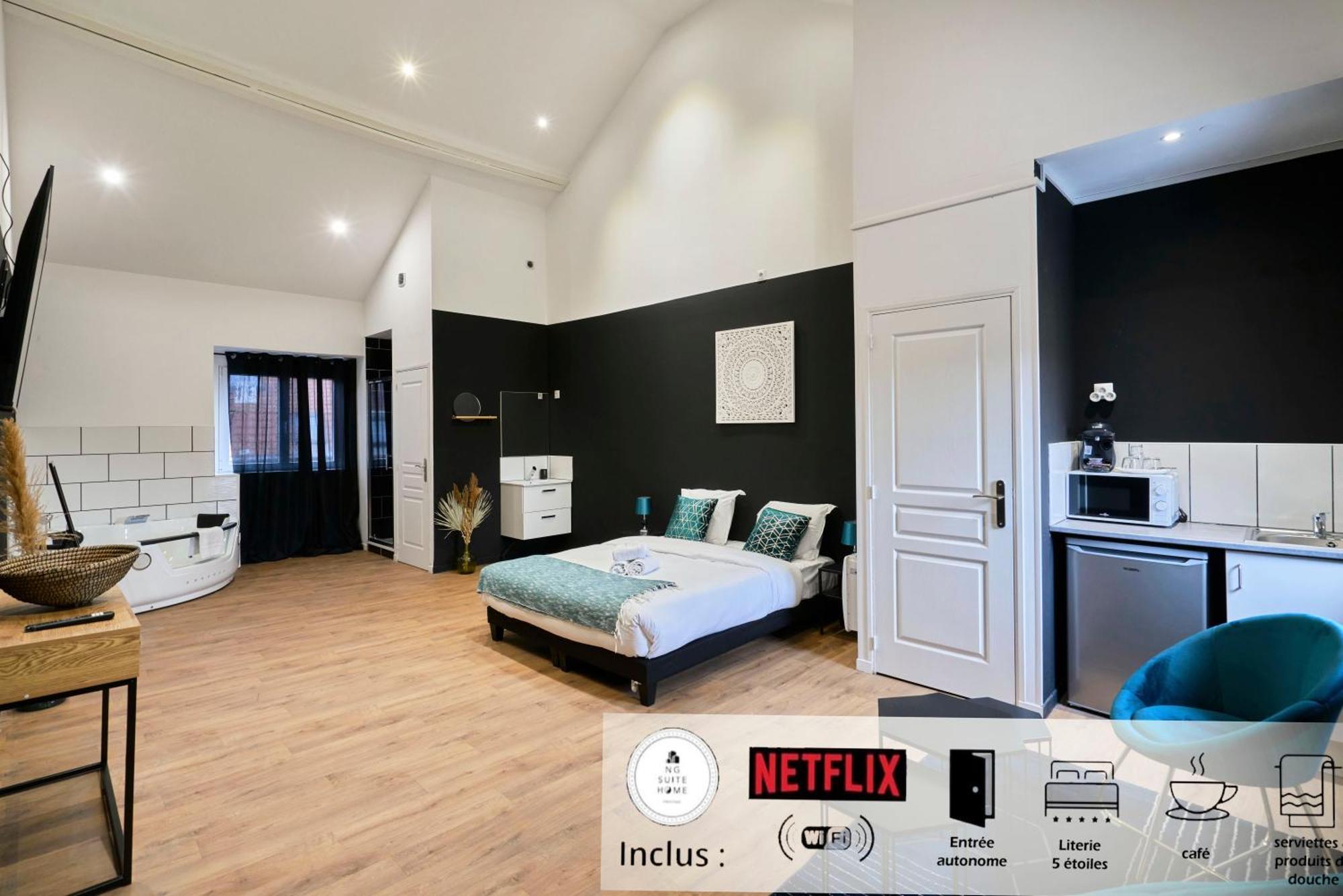 Апартаменти Ng Prestige - Lille L Roubaix Trichon - Balneo - Netflix - Wifi Екстер'єр фото